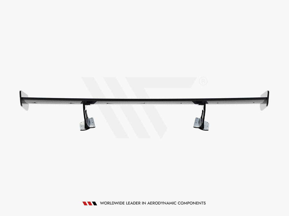 Carbon Spoiler With Internal Brackets Uprights compatible with Chevrolet Corvette Stingray / Grand Sport C7