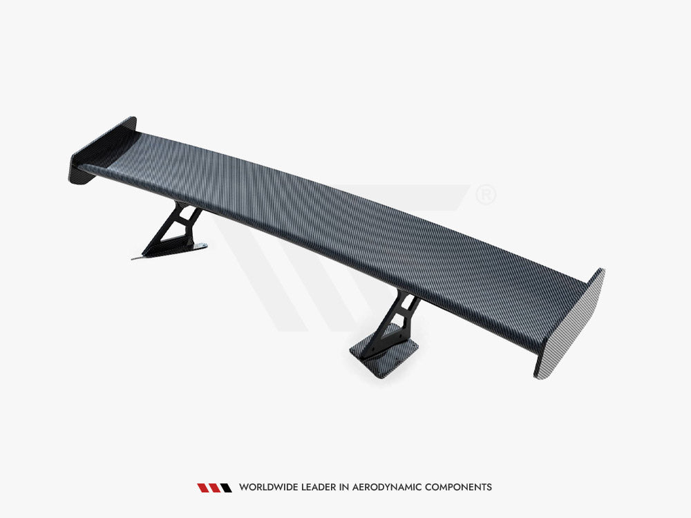Carbon Spoiler With Internal Brackets Uprights compatible with Chevrolet Corvette Stingray / Grand Sport C7