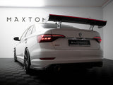 Carbon Spoiler With Internal Brackets Uprights + LED compatible with Volkswagen Jetta GLI Mk7