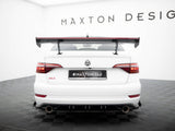 Carbon Spoiler With Internal Brackets Uprights + LED compatible with Volkswagen Jetta GLI Mk7