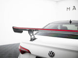 Carbon Spoiler With Internal Brackets Uprights + LED compatible with Volkswagen Jetta GLI Mk7