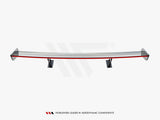Carbon Spoiler With Internal Brackets Uprights + LED compatible with Volkswagen Jetta GLI Mk7