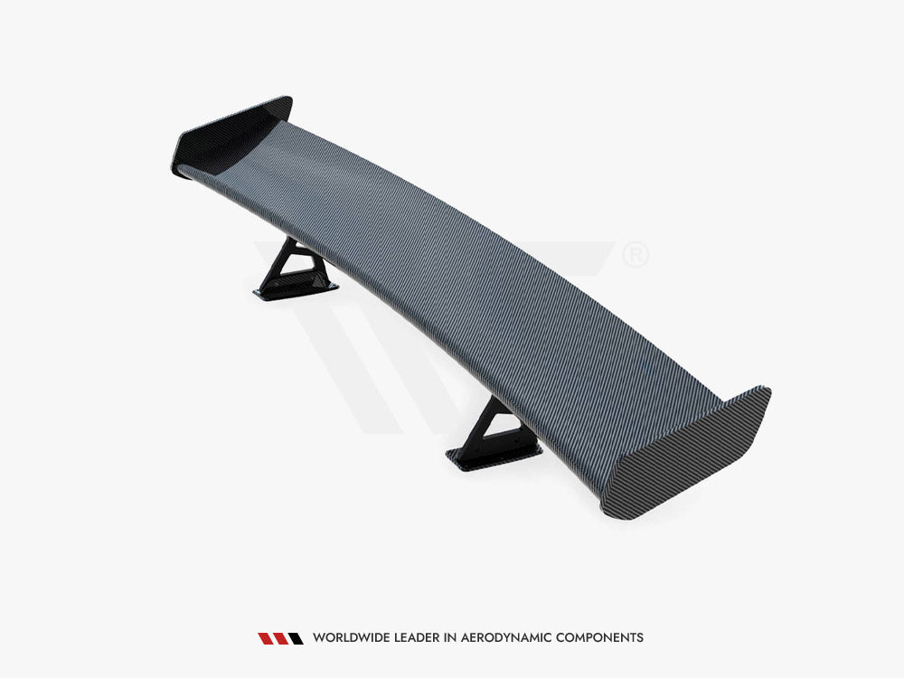 Carbon Spoiler With Internal Brackets Uprights + LED compatible with Volkswagen Jetta GLI Mk7