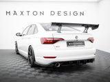 Carbon Spoiler With Internal Brackets Uprights compatible with Volkswagen Jetta GLI Mk7