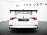Carbon Spoiler With Internal Brackets Uprights compatible with Volkswagen Jetta GLI Mk7