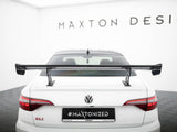 Carbon Spoiler With Internal Brackets Uprights compatible with Volkswagen Jetta GLI Mk7