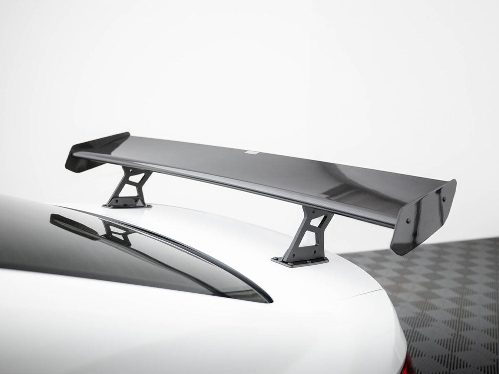 Carbon Spoiler With Internal Brackets Uprights compatible with Volkswagen Jetta GLI Mk7