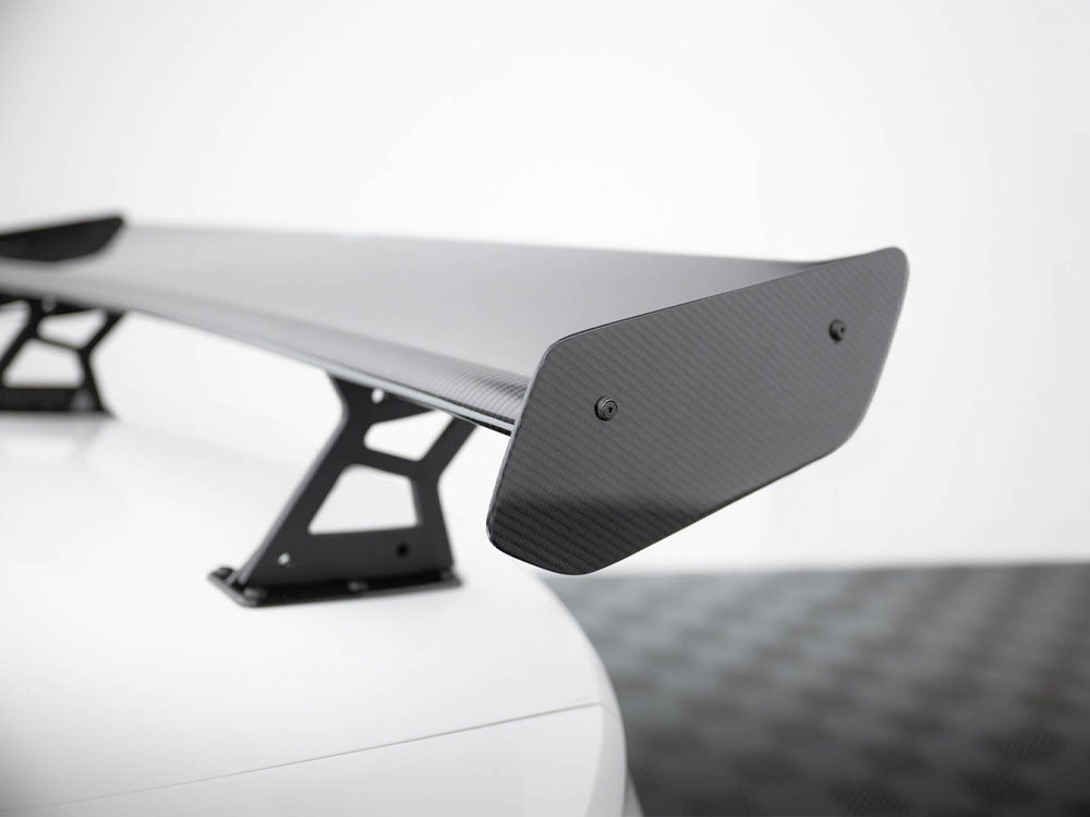 Carbon Spoiler With Internal Brackets Uprights compatible with Volkswagen Jetta GLI Mk7