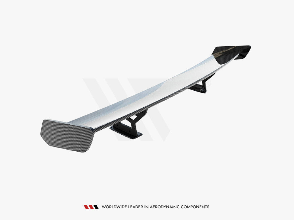 Carbon Spoiler With Internal Brackets Uprights compatible with Volkswagen Jetta GLI Mk7