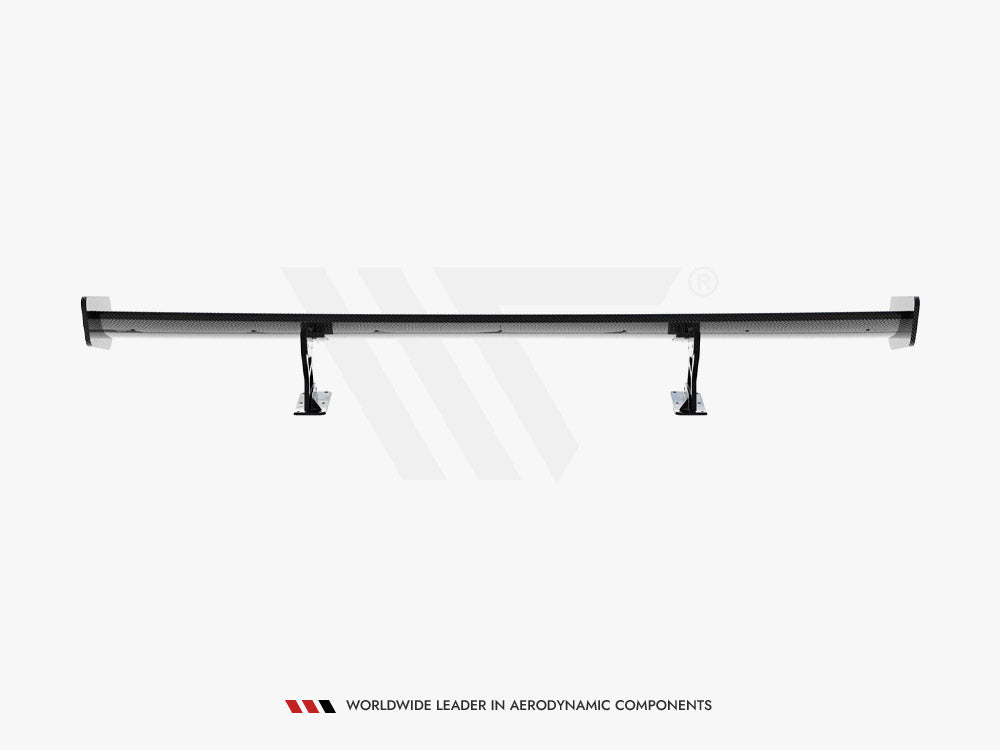 Carbon Spoiler With Internal Brackets Uprights compatible with Volkswagen Jetta GLI Mk7