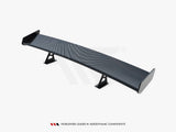 Carbon Spoiler With Internal Brackets Uprights compatible with Volkswagen Jetta GLI Mk7