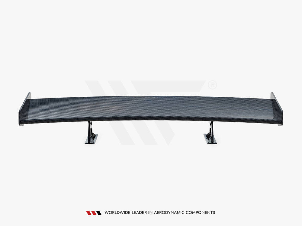 Carbon Spoiler With Internal Brackets Uprights compatible with Volkswagen Jetta GLI Mk7