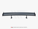 Carbon Spoiler With Internal Brackets Uprights compatible with Volkswagen Jetta GLI Mk7