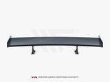 Carbon Spoiler With Internal Brackets Uprights compatible with Volkswagen Jetta GLI Mk7