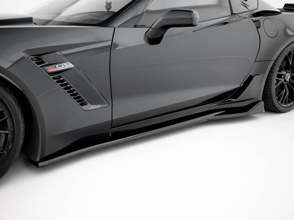 Side Skirts Diffusers compatible with Chevrolet Corvette Z06 C7