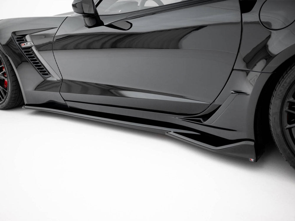 Side Skirts Diffusers compatible with Chevrolet Corvette Z06 C7