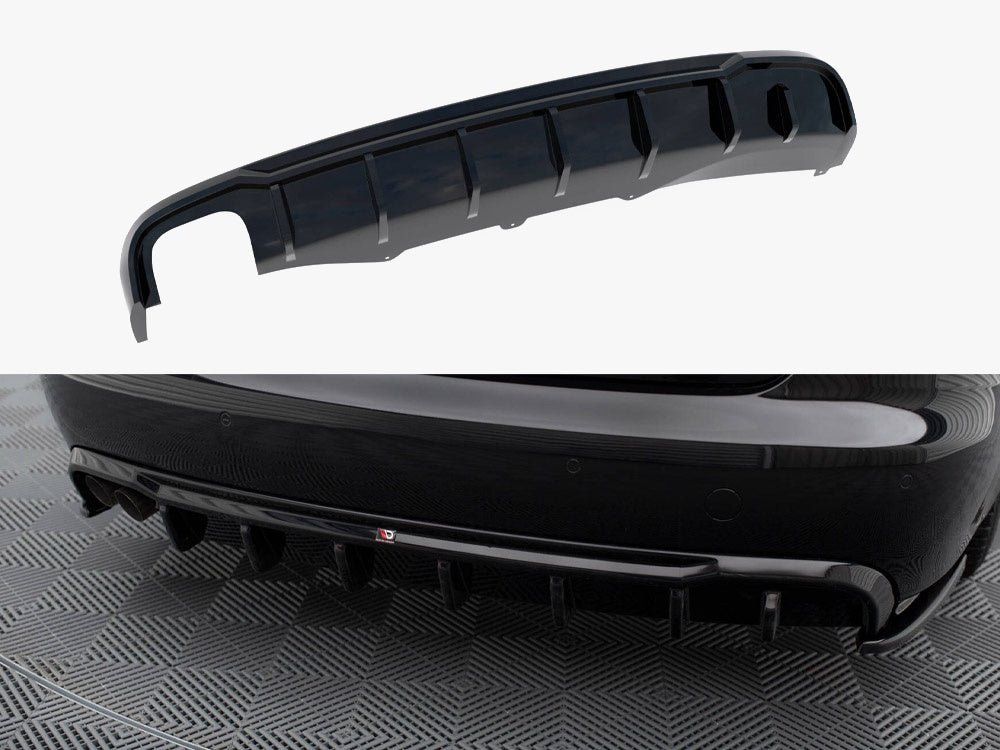 Rear Valance compatible with Audi A4 B8 (Single Side dual exhaust Version)
