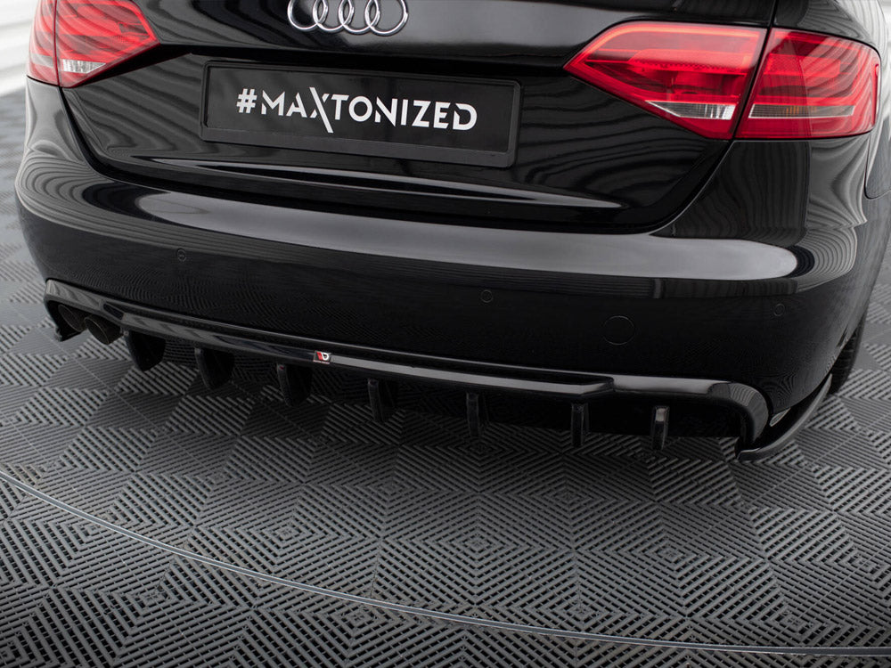 Rear Valance compatible with Audi A4 B8 (Single Side dual exhaust Version)