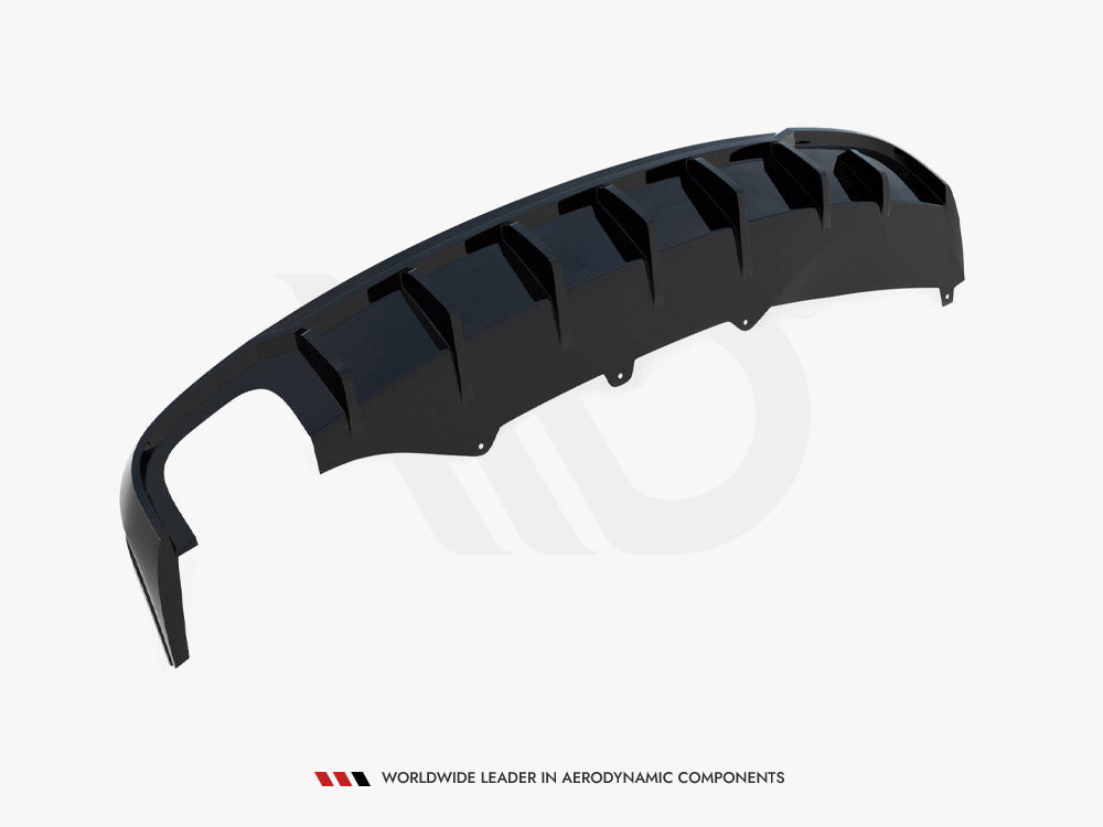 Rear Valance compatible with Audi A4 B8 (Single Side dual exhaust Version)