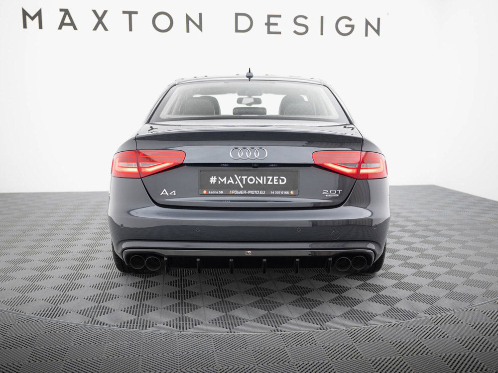 Rear Valance compatible with Audi A4 B8 Facelift (Version with dual exhausts on both sides)