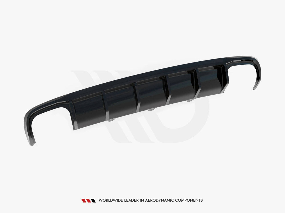 Rear Valance compatible with Audi A4 B8 Facelift (Version with dual exhausts on both sides)