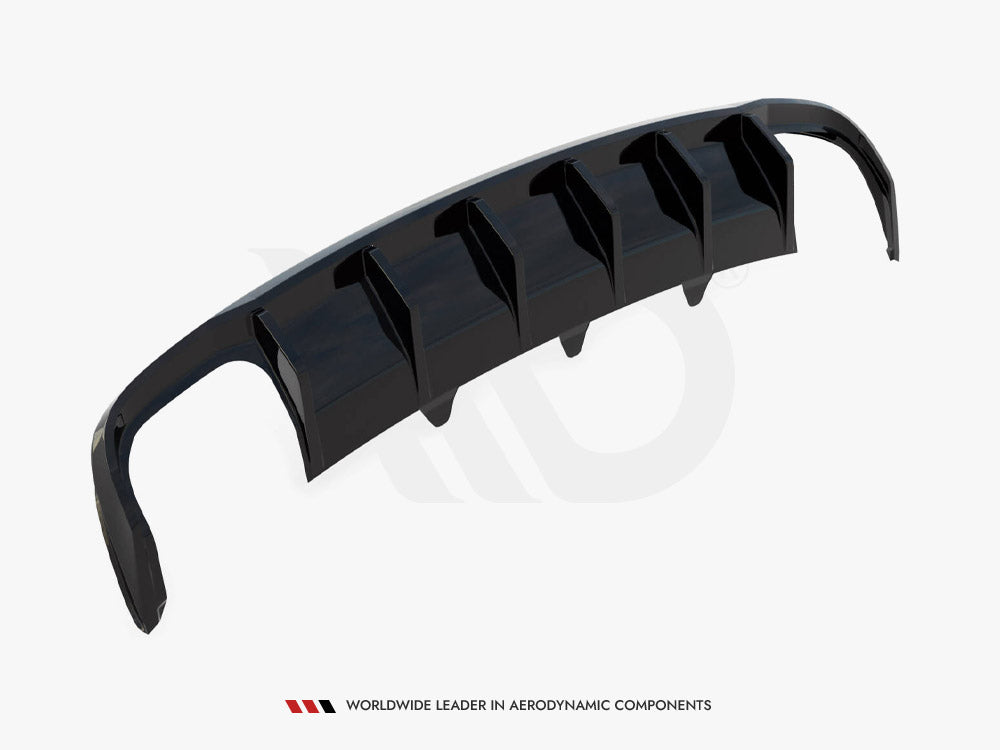 Rear Valance compatible with Audi A4 B8 Facelift (Version with dual exhausts on both sides)