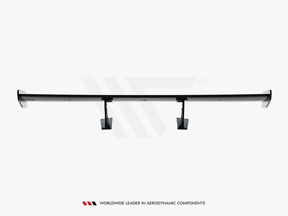 Carbon Spoiler With Internal Brackets Uprights V.1 compatible with Porsche 718 Cayman GTS 982c