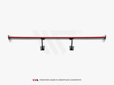 Carbon Spoiler With Internal Brackets Uprights V.1 + LED compatible with Porsche 718 Cayman GTS 982c