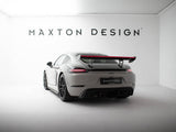 Carbon Spoiler With Internal Brackets Uprights V.2 + LED compatible with Porsche 718 Cayman GTS 982c