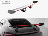Carbon Spoiler With Internal Brackets Uprights V.2 + LED compatible with Porsche 718 Cayman GTS 982c