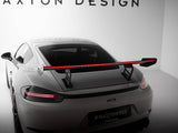 Carbon Spoiler With Internal Brackets Uprights V.2 + LED compatible with Porsche 718 Cayman GTS 982c