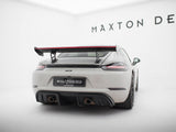 Carbon Spoiler With Internal Brackets Uprights V.2 + LED compatible with Porsche 718 Cayman GTS 982c
