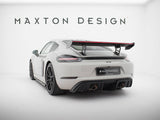 Carbon Spoiler With Internal Brackets Uprights V.2 + LED compatible with Porsche 718 Cayman GTS 982c