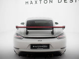 Carbon Spoiler With Internal Brackets Uprights V.2 + LED compatible with Porsche 718 Cayman GTS 982c