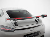 Carbon Spoiler With Internal Brackets Uprights V.2 + LED compatible with Porsche 718 Cayman GTS 982c