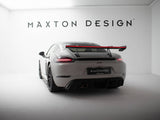Carbon Spoiler With Upper Swan Mounting V.1 + LED compatible with Porsche 718 Cayman GTS 982c