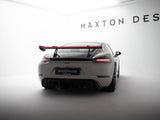 Carbon Spoiler With Upper Swan Mounting V.1 + LED compatible with Porsche 718 Cayman GTS 982c