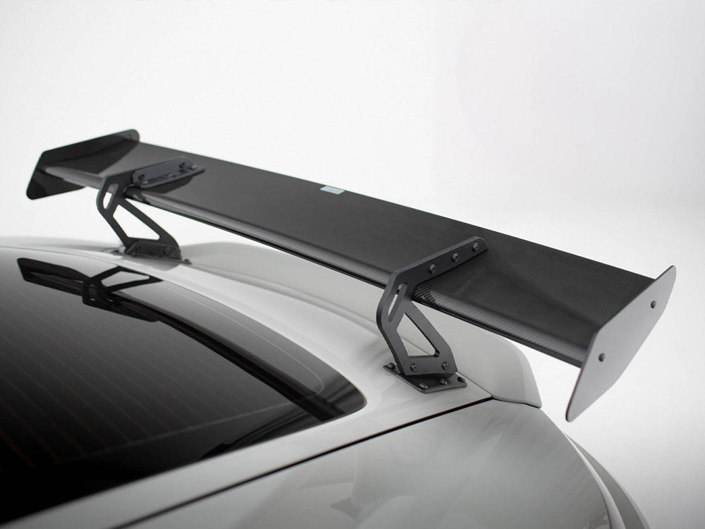 Carbon Spoiler With Upper Swan Mounting V.1 + LED compatible with Porsche 718 Cayman GTS 982c