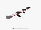 Carbon Spoiler With Upper Swan Mounting V.1 + LED compatible with Porsche 718 Cayman GTS 982c