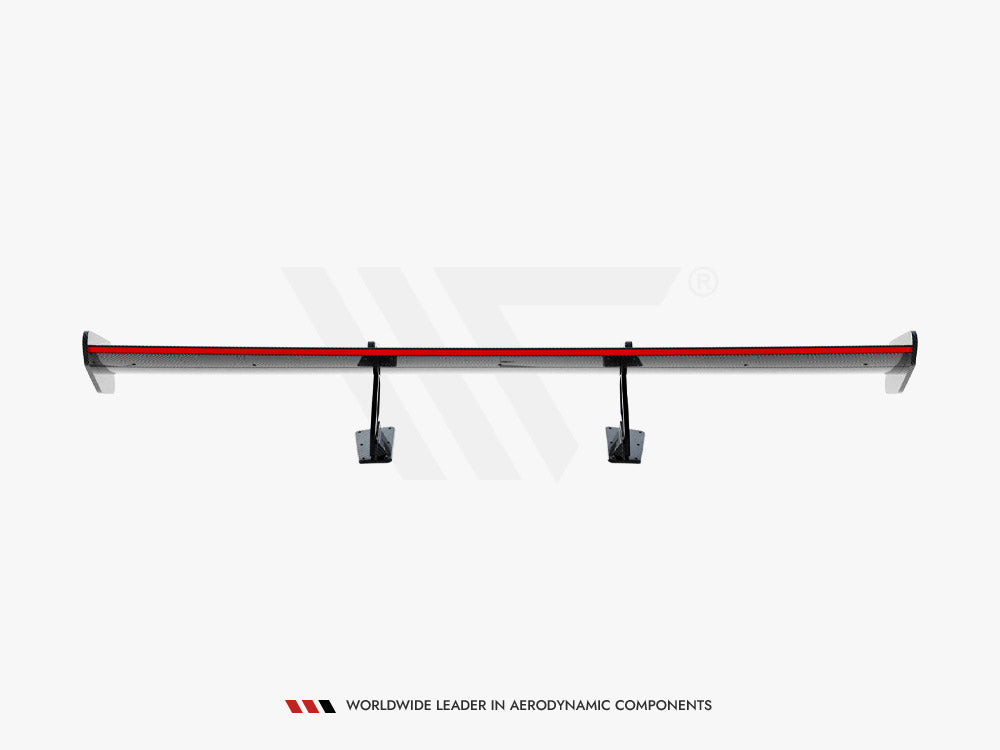 Carbon Spoiler With Upper Swan Mounting V.1 + LED compatible with Porsche 718 Cayman GTS 982c