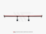 Carbon Spoiler With Upper Swan Mounting V.1 + LED compatible with Porsche 718 Cayman GTS 982c