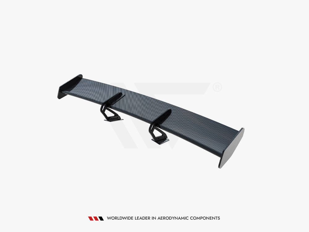 Carbon Spoiler With Upper Swan Mounting V.1 + LED compatible with Porsche 718 Cayman GTS 982c