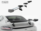 Carbon Spoiler With Upper Swan Mounting V.2 compatible with Porsche 718 Cayman GTS 982c