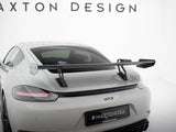 Carbon Spoiler With Upper Swan Mounting V.2 compatible with Porsche 718 Cayman GTS 982c