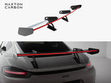 Carbon Spoiler With Upper Swan Mounting V.2 + LED compatible with Porsche 718 Cayman GTS 982c