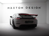 Carbon Spoiler With Upper Swan Mounting V.2 + LED compatible with Porsche 718 Cayman GTS 982c