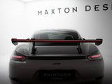 Carbon Spoiler With Upper Swan Mounting V.2 + LED compatible with Porsche 718 Cayman GTS 982c