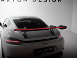 Carbon Spoiler With Upper Swan Mounting V.2 + LED compatible with Porsche 718 Cayman GTS 982c