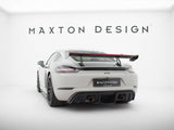 Carbon Spoiler With Upper Swan Mounting V.2 + LED compatible with Porsche 718 Cayman GTS 982c