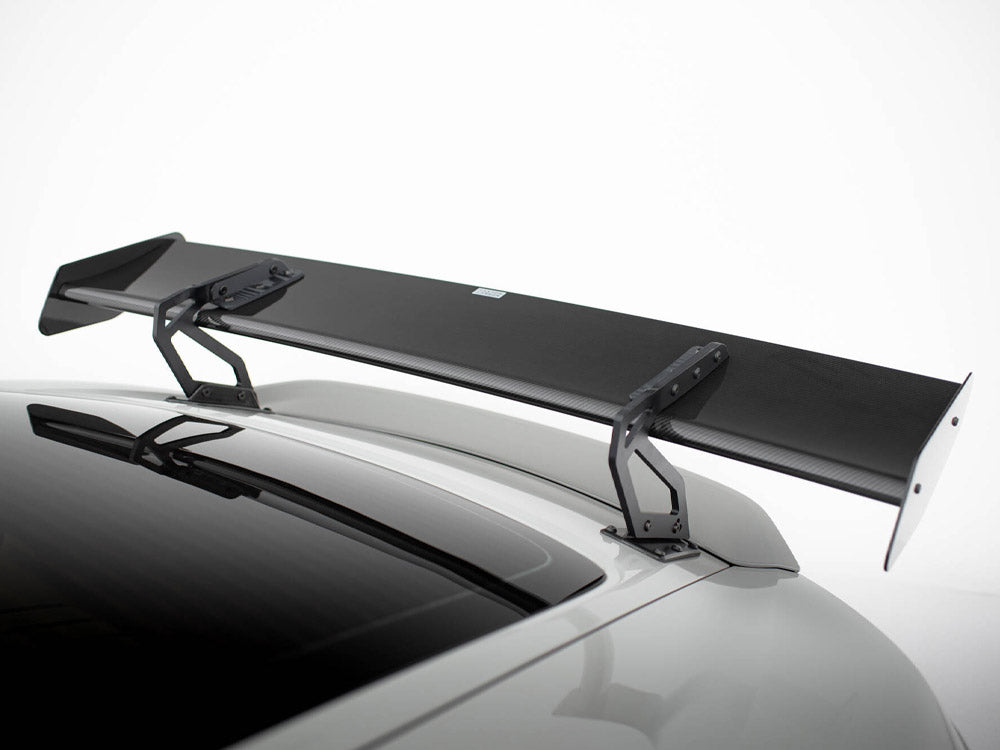 Carbon Spoiler With Upper Swan Mounting V.2 + LED compatible with Porsche 718 Cayman GTS 982c